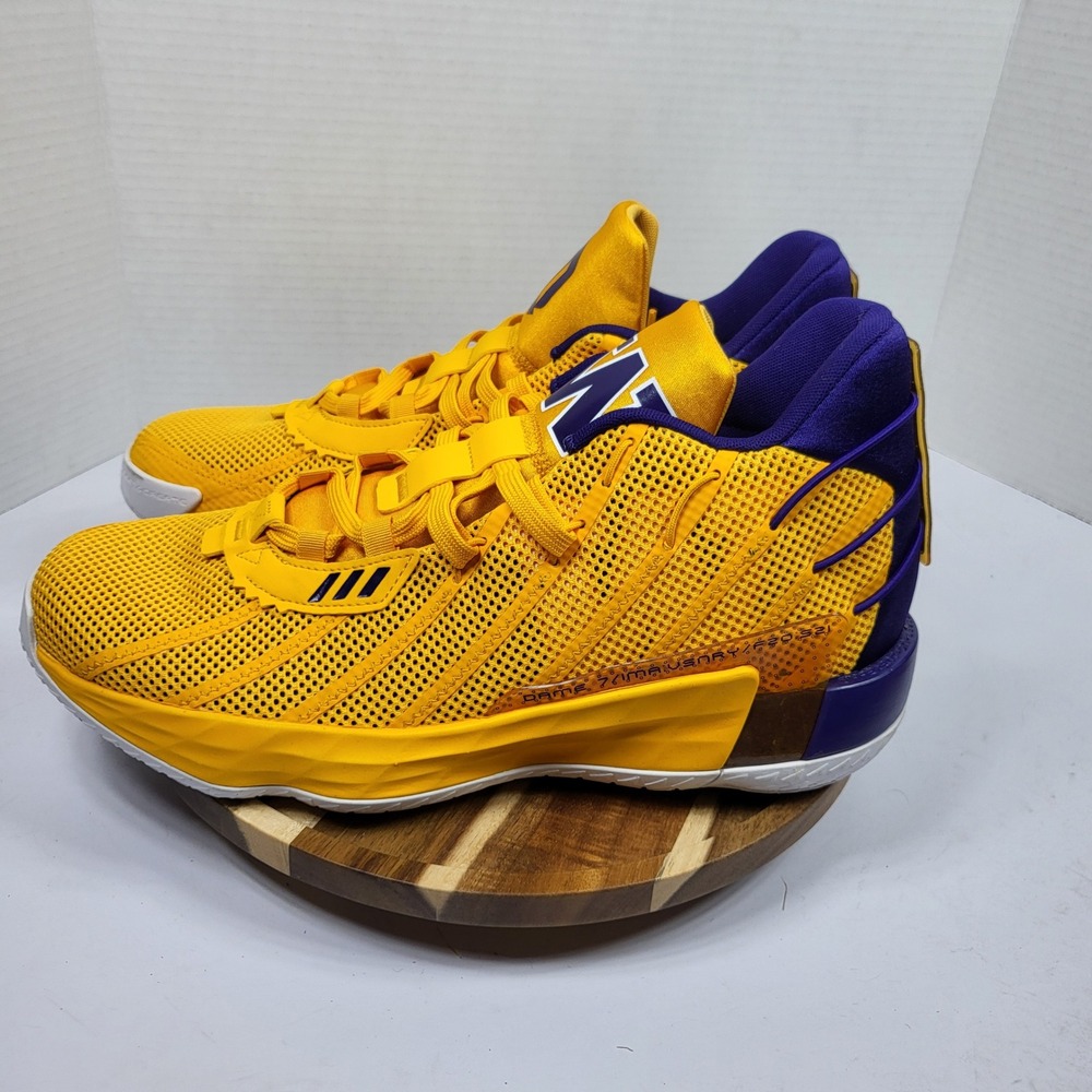 adidas Dame 7 Washington Huskies Reverse Retro Basketball Shoes Mens 11.5 S29217